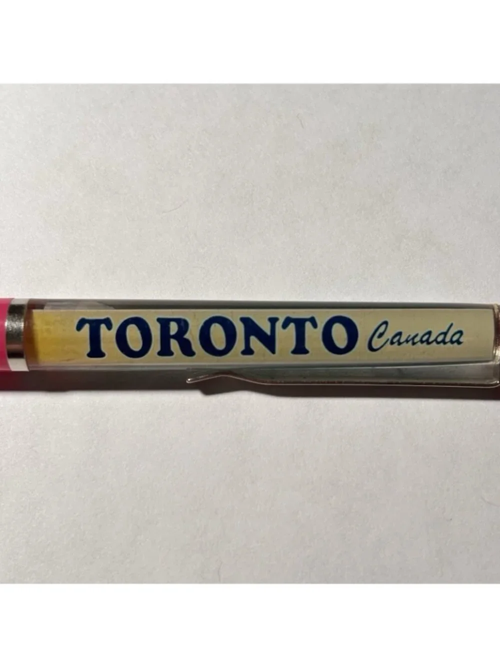 Toronto Canada Floaty Pen CN Tower Elevator Car Moves Souvenir Promo Vintage